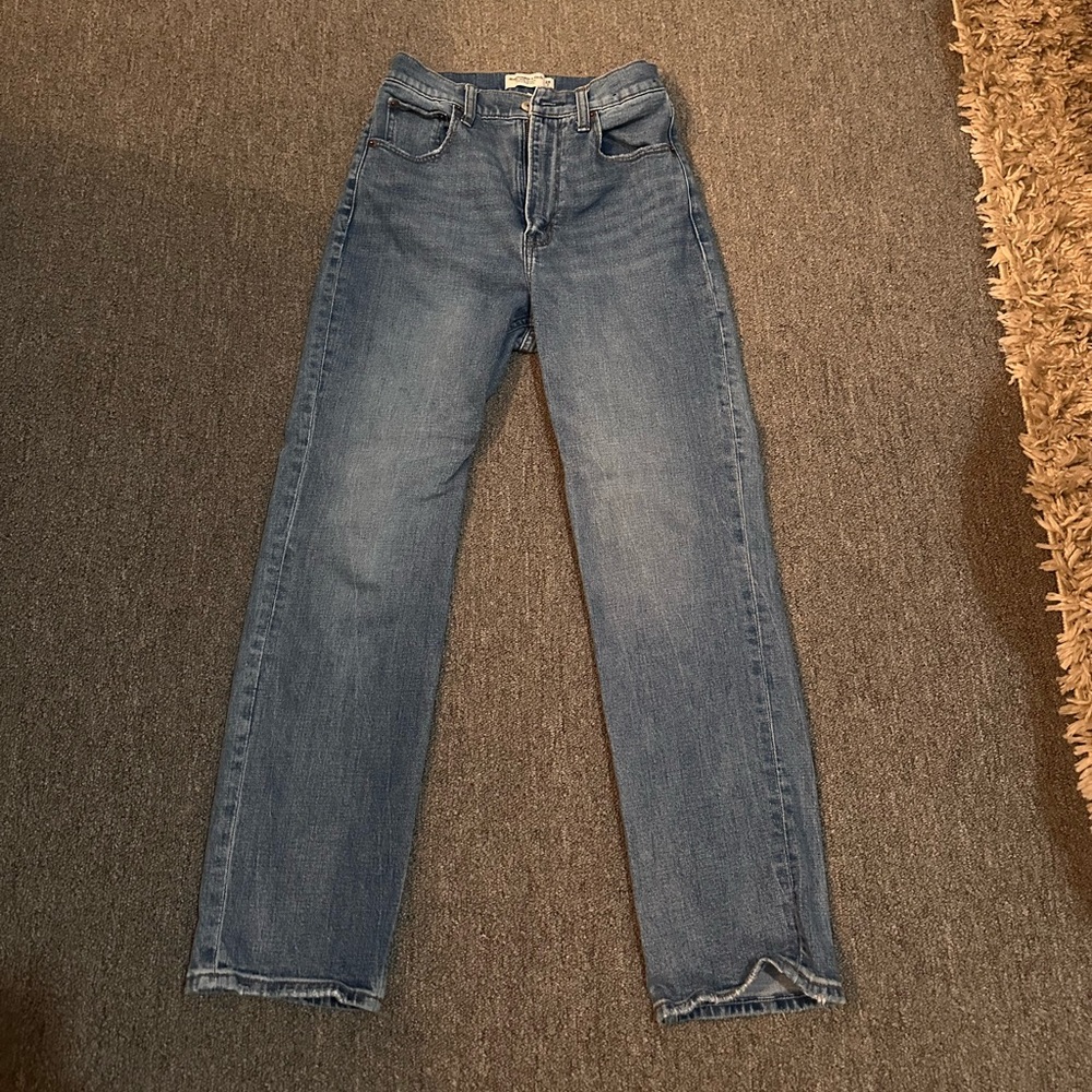 Abercrombie & Fitch Straight Leg Blue Jeans
